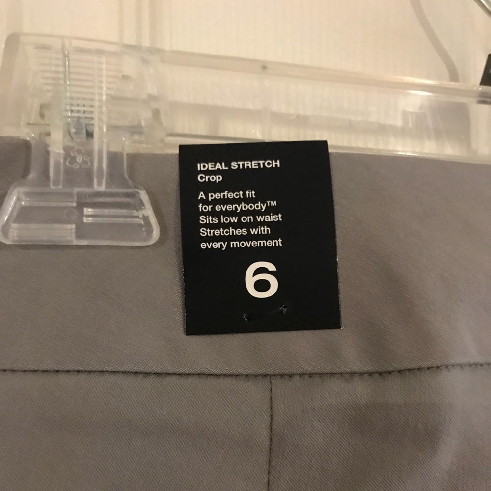 Limited Gray Ideal Stretch Crop Pants - Picture 4 of 6
